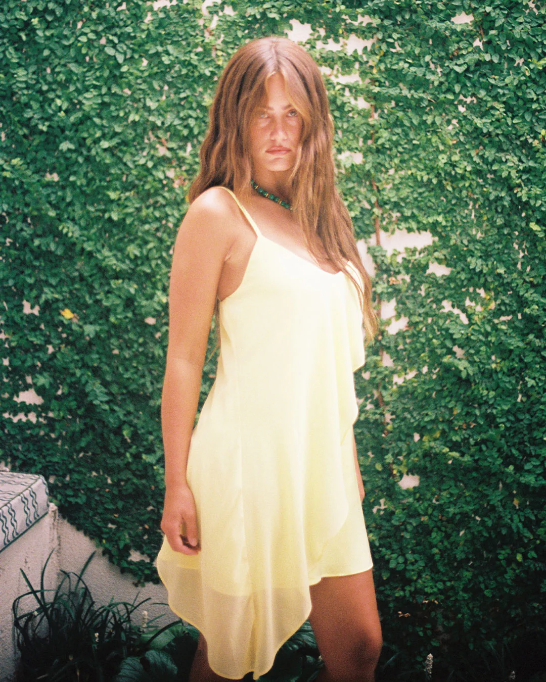 Aria Mini Dress | Lemon - Image 15