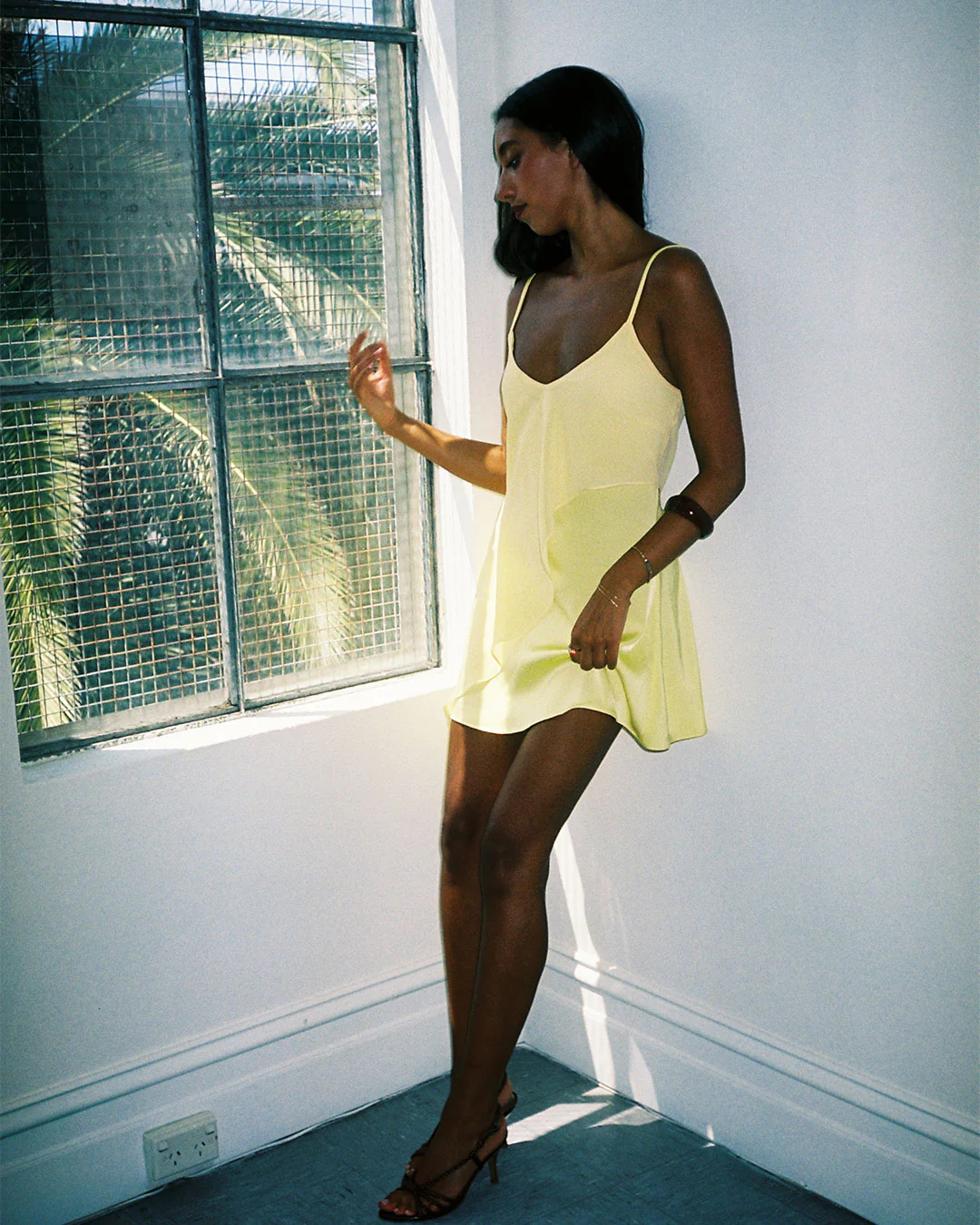 Aria Mini Dress | Lemon - Image 19
