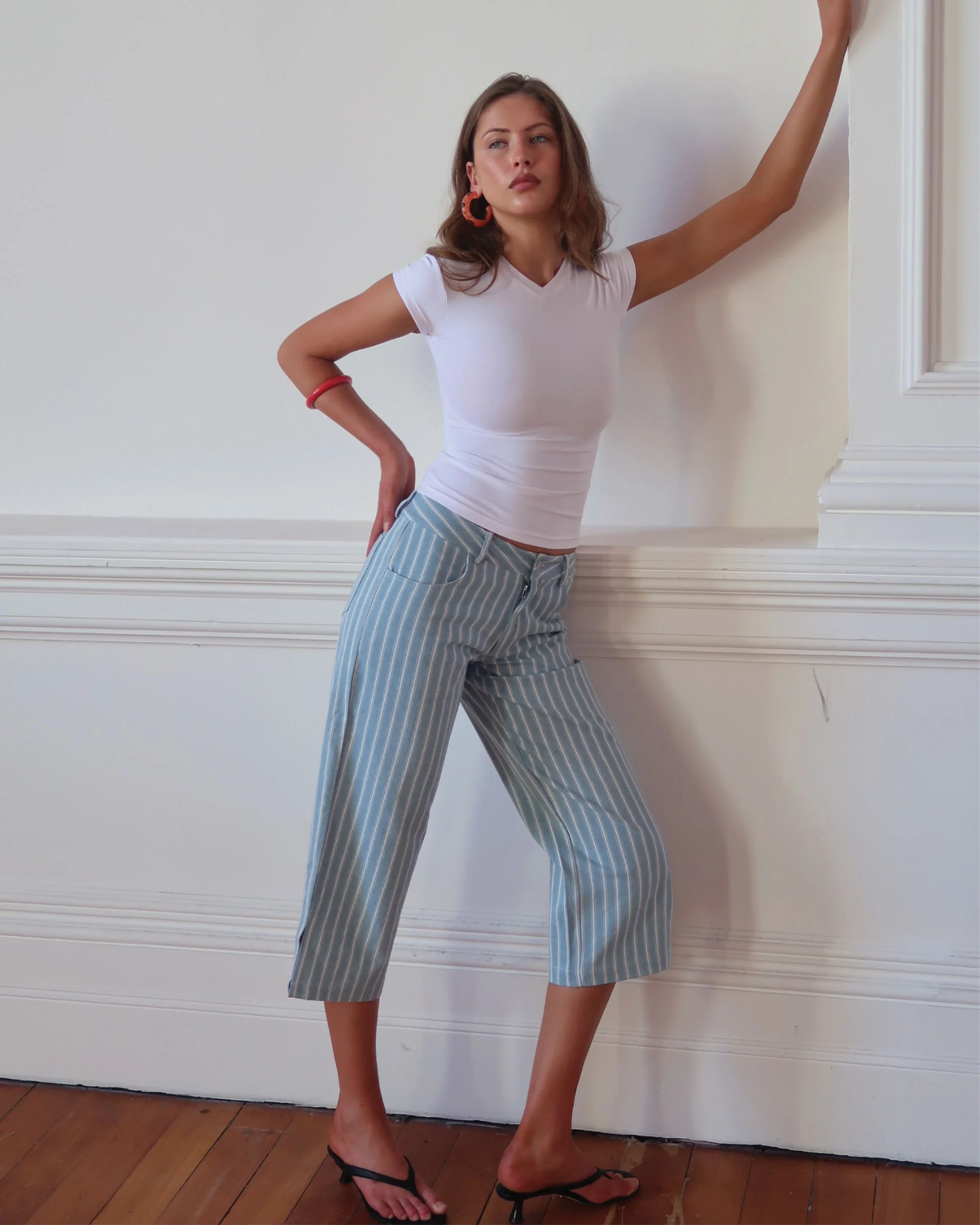 Clover Pant | Denim Stripe - Image 3