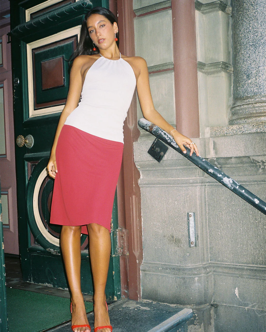 Harper Knit Halter Top | Stone - Image 7