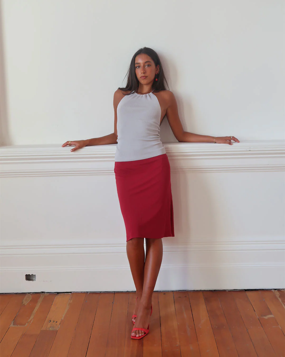 Isabella Skirt | Merlot - Image 6