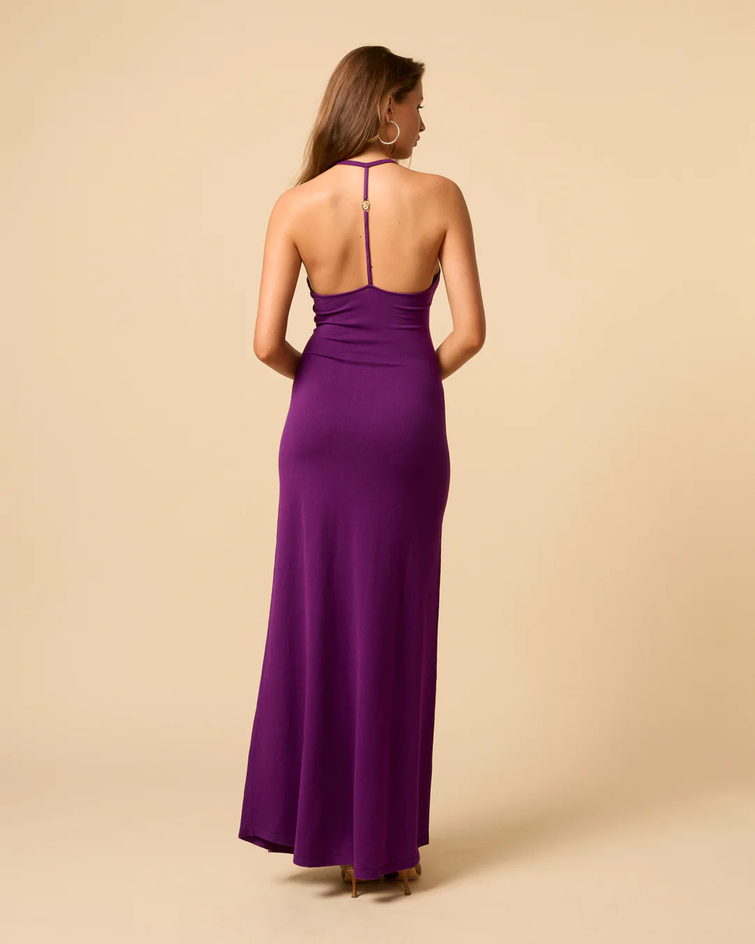 Madeline Maxi Knit Dress | Grape - Image 13